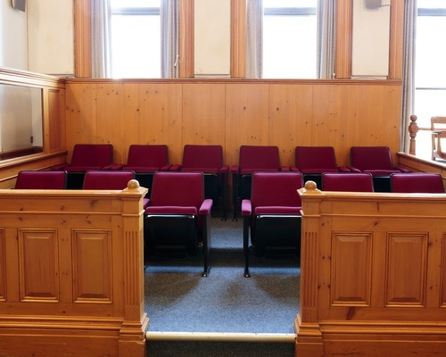 Trial jury box ss