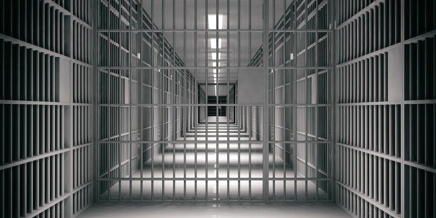 prison cell hallway