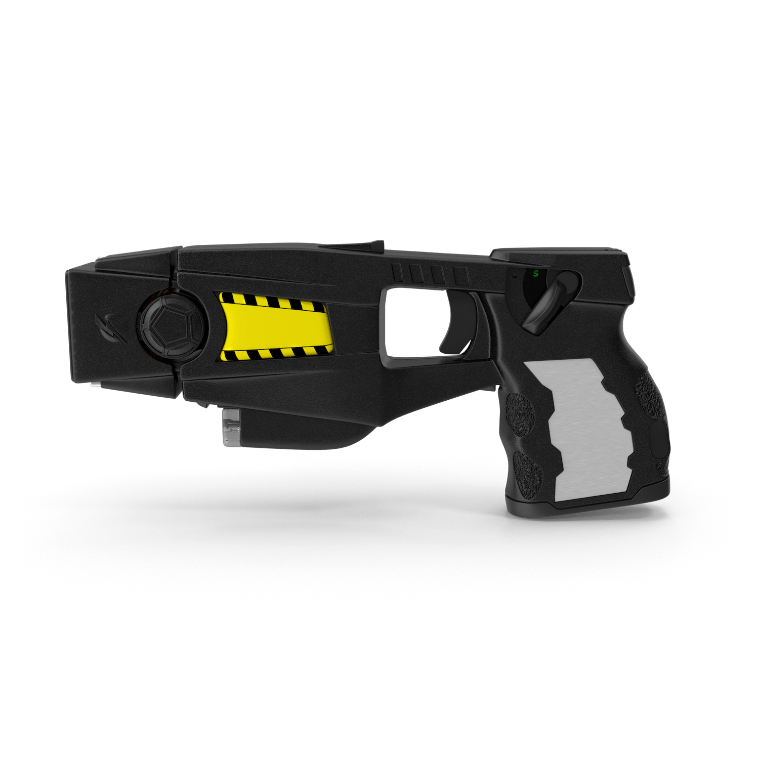Taser against a white background