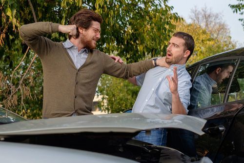 one man about to punch another man - Colorado self-defense laws do not protect an aggressor