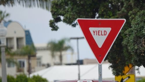 Yield sign. People who fail to yield face tickets for violating CRS 42-4-703.
